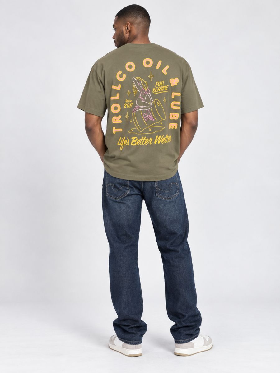 Troll Co. Drummer Girl Army Tee