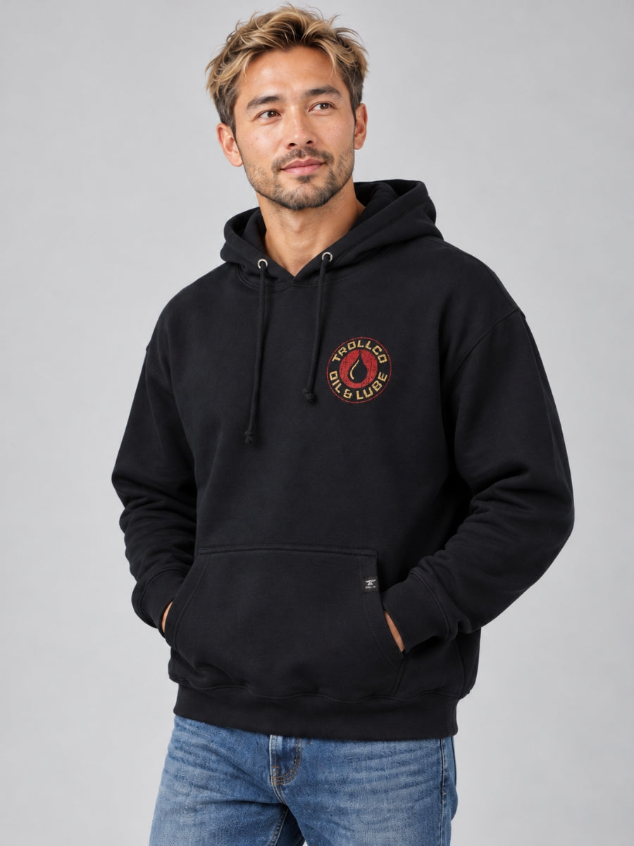 Troll Co. Oil & Lube Garage Navy Hoodie