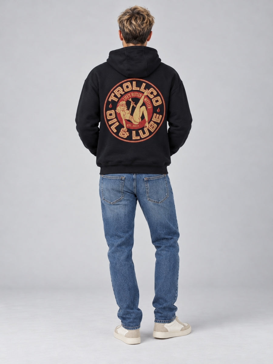 Troll Co. Oil & Lube Garage Navy Hoodie