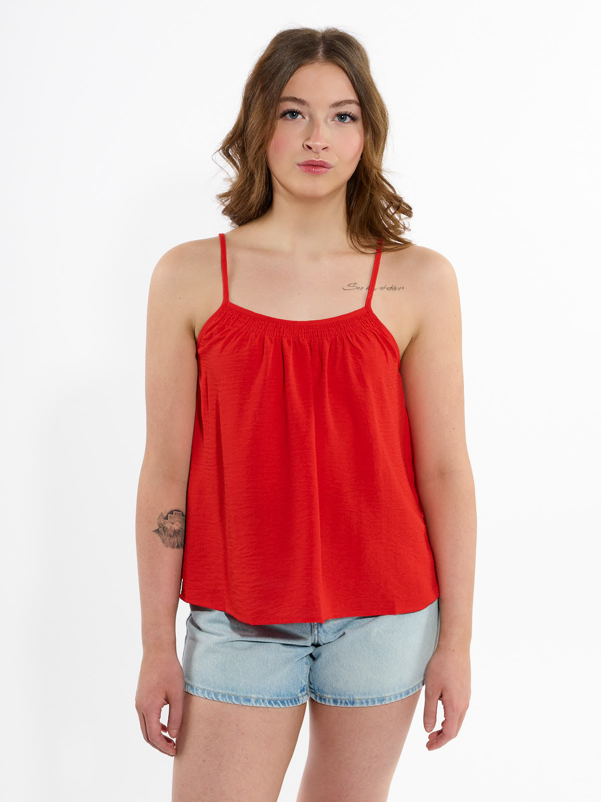 Abby Airflow Satin Tank Top