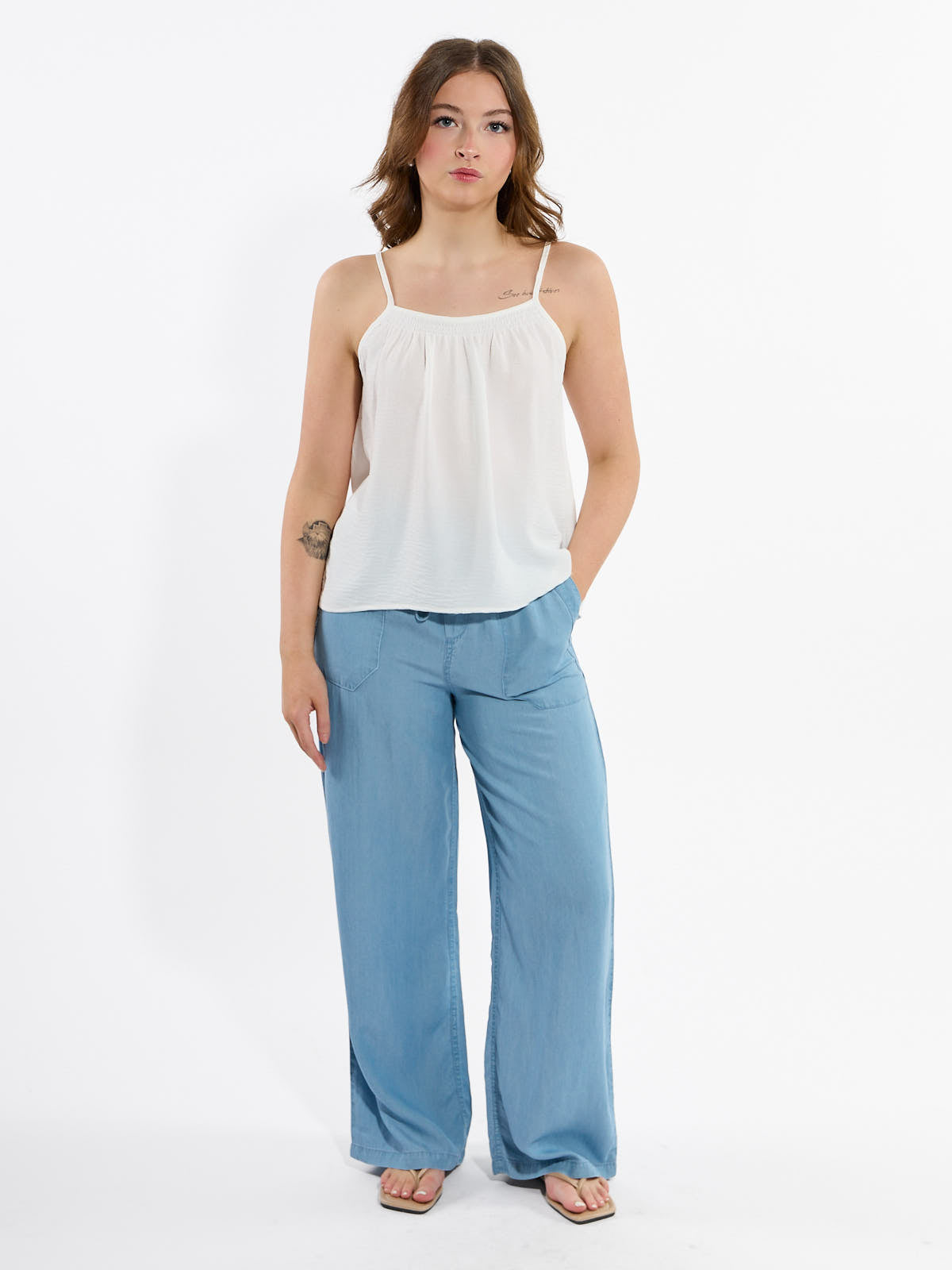 Abby Airflow Satin Tank Top