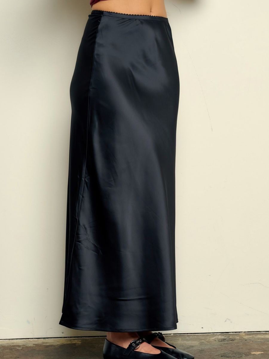 Soleil Maxi Satin Skirt