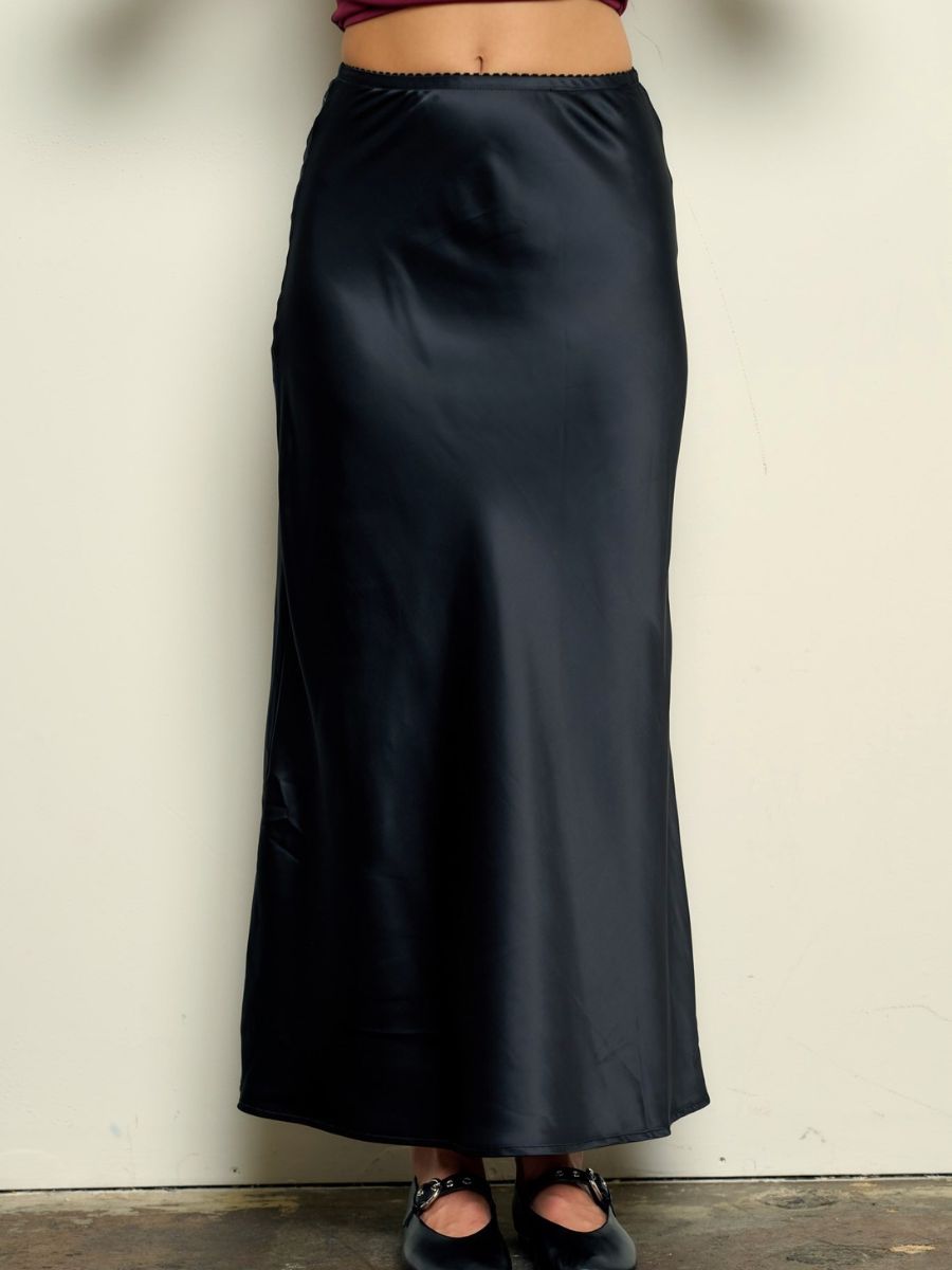Soleil Maxi Satin Skirt