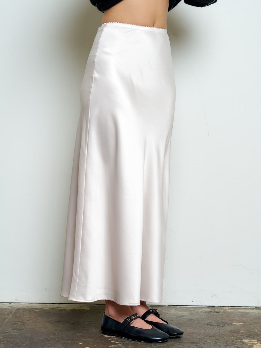 Soleil Maxi Satin Skirt