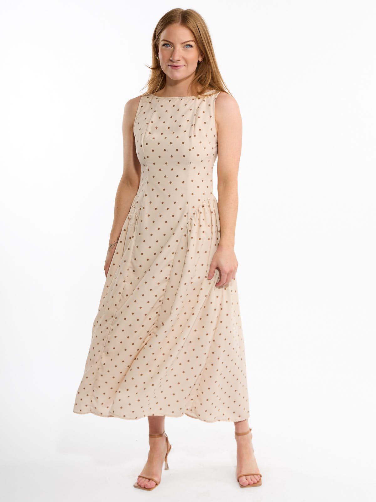 Polka Dot Midi Dress