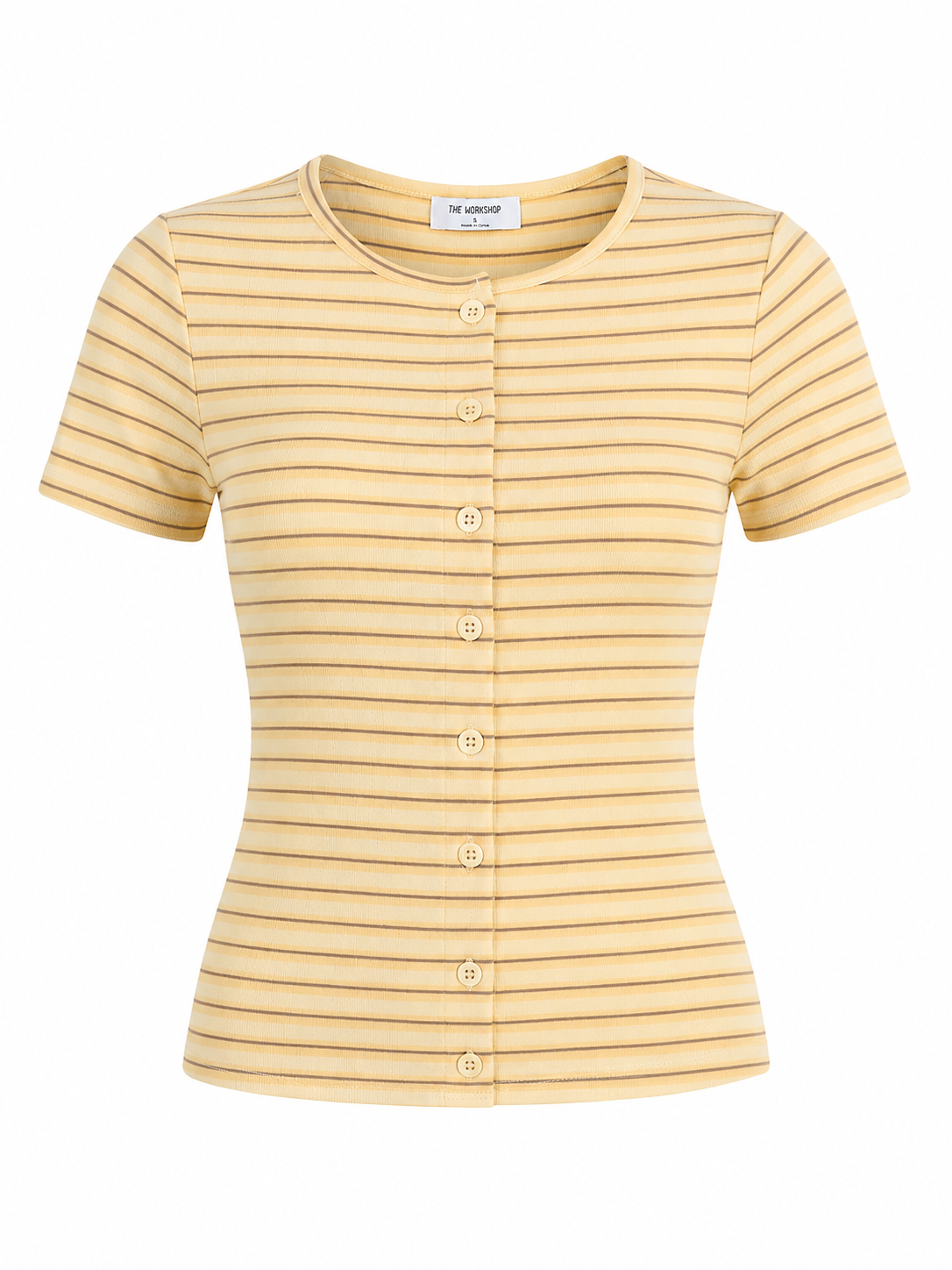 Summer Stripe Short Sleeve Button Down Shirt