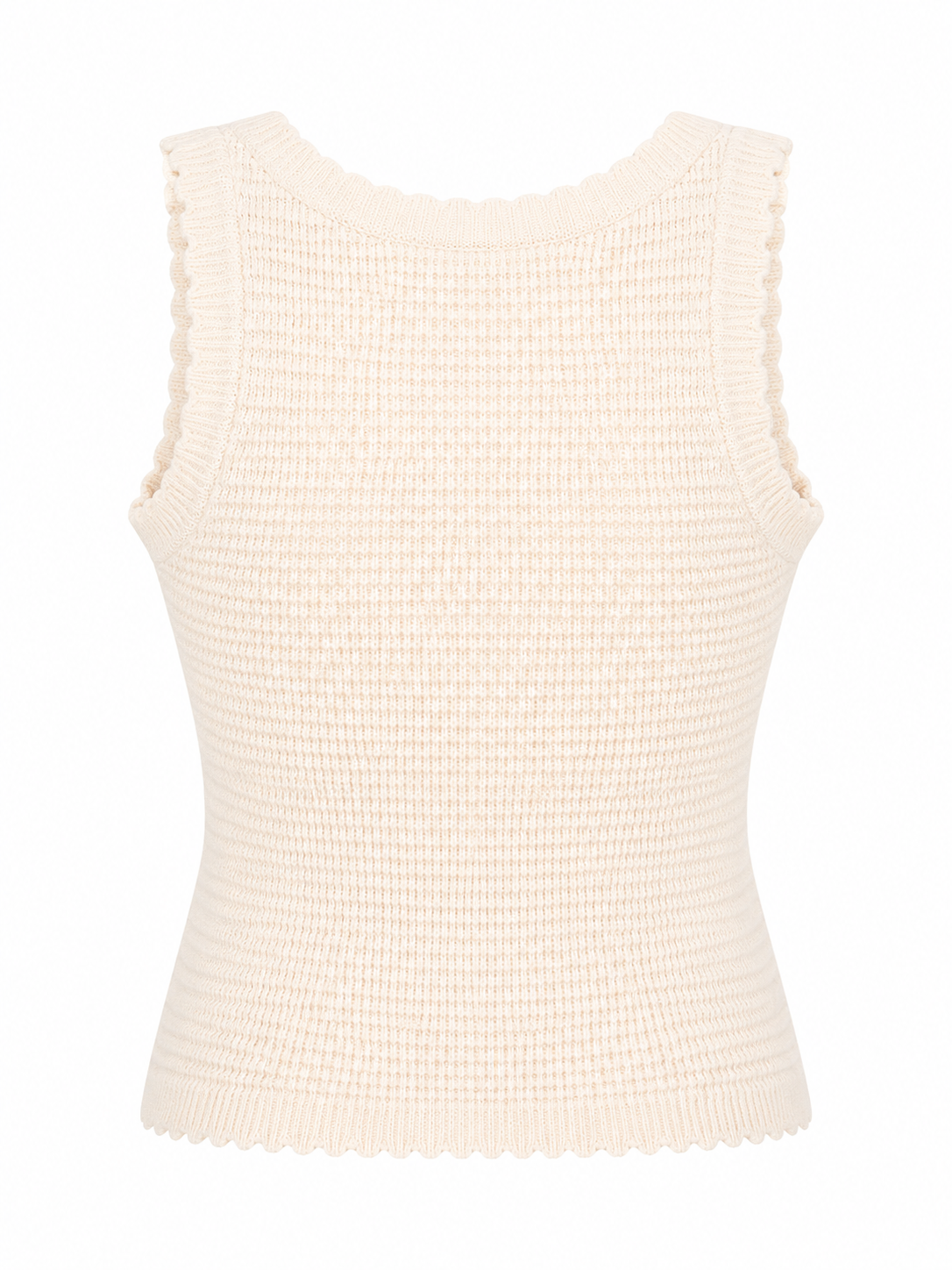Waverly Sleeveless Crochet Button Top