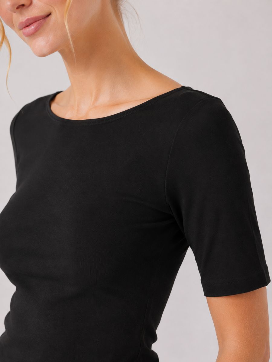 Form 3/4 Boatneck Knit Top