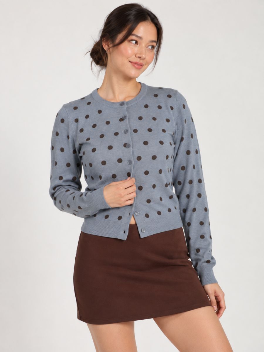 Astrid Polka Dot Cardigan