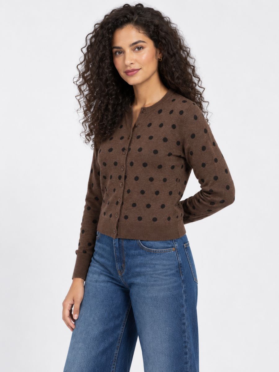 Astrid Polka Dot Cardigan