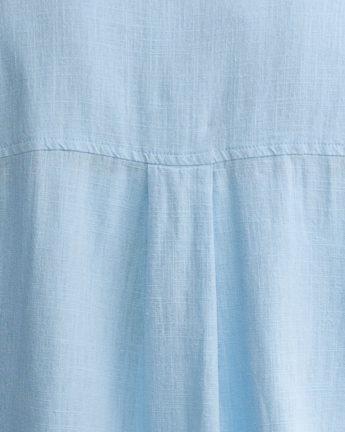 Linen Button-Down Long Sleeve Blouse