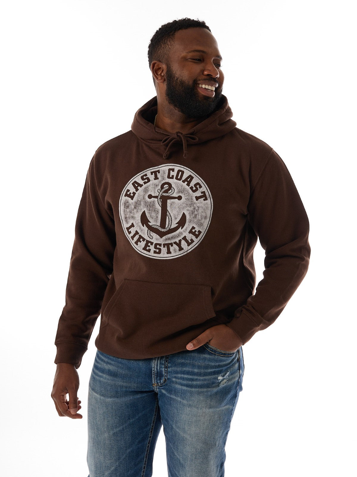 East Coast Lifestyle Vintage Anchor Hoodie