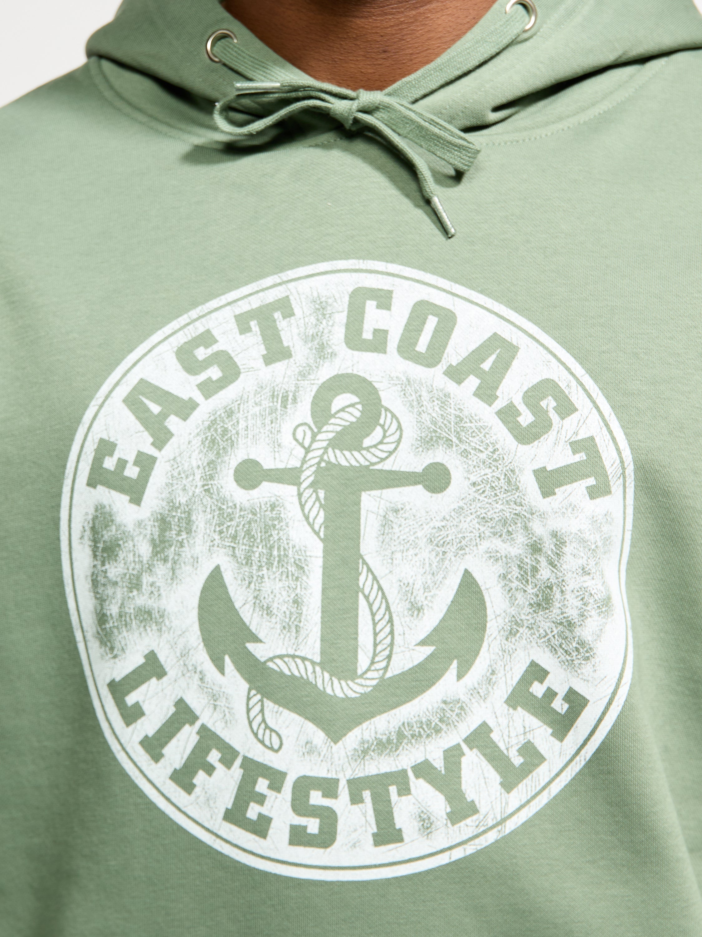 East Coast Lifestyle Vintage Anchor Hoodie