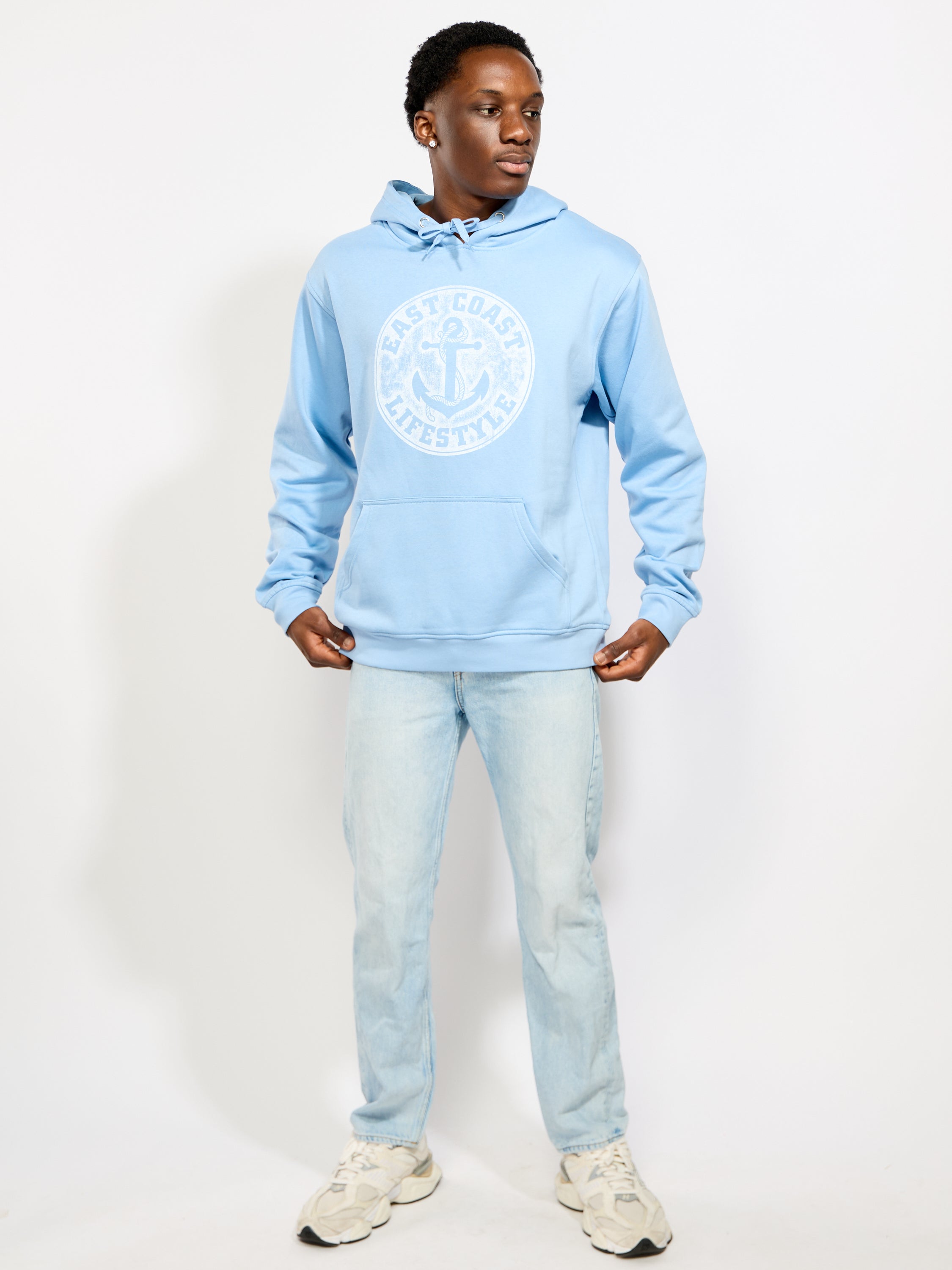 East Coast Lifestyle Vintage Anchor Hoodie