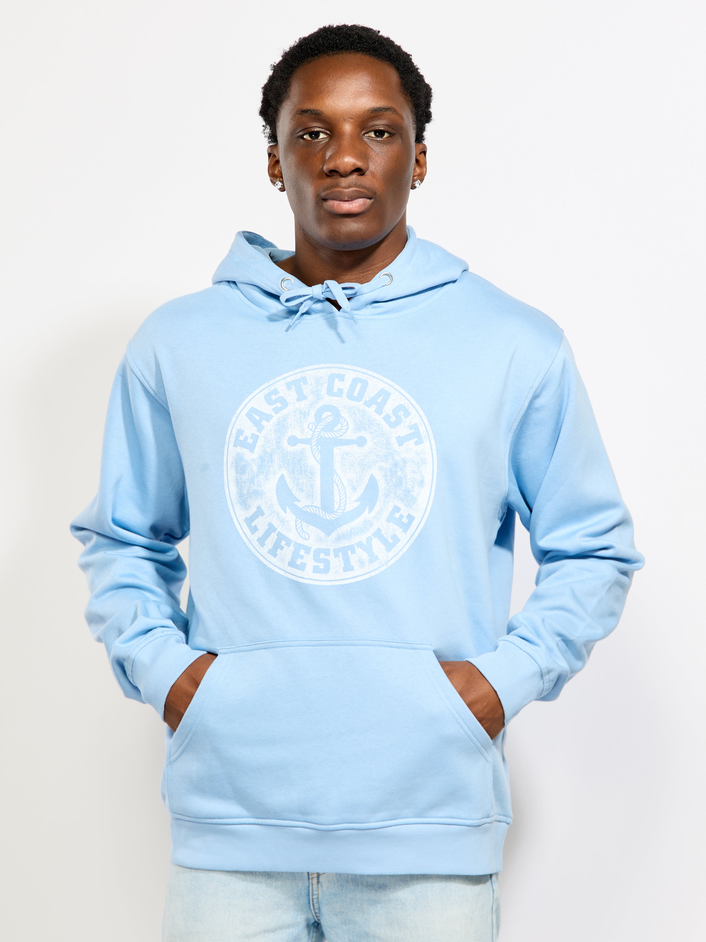 East Coast Lifestyle Vintage Anchor Hoodie