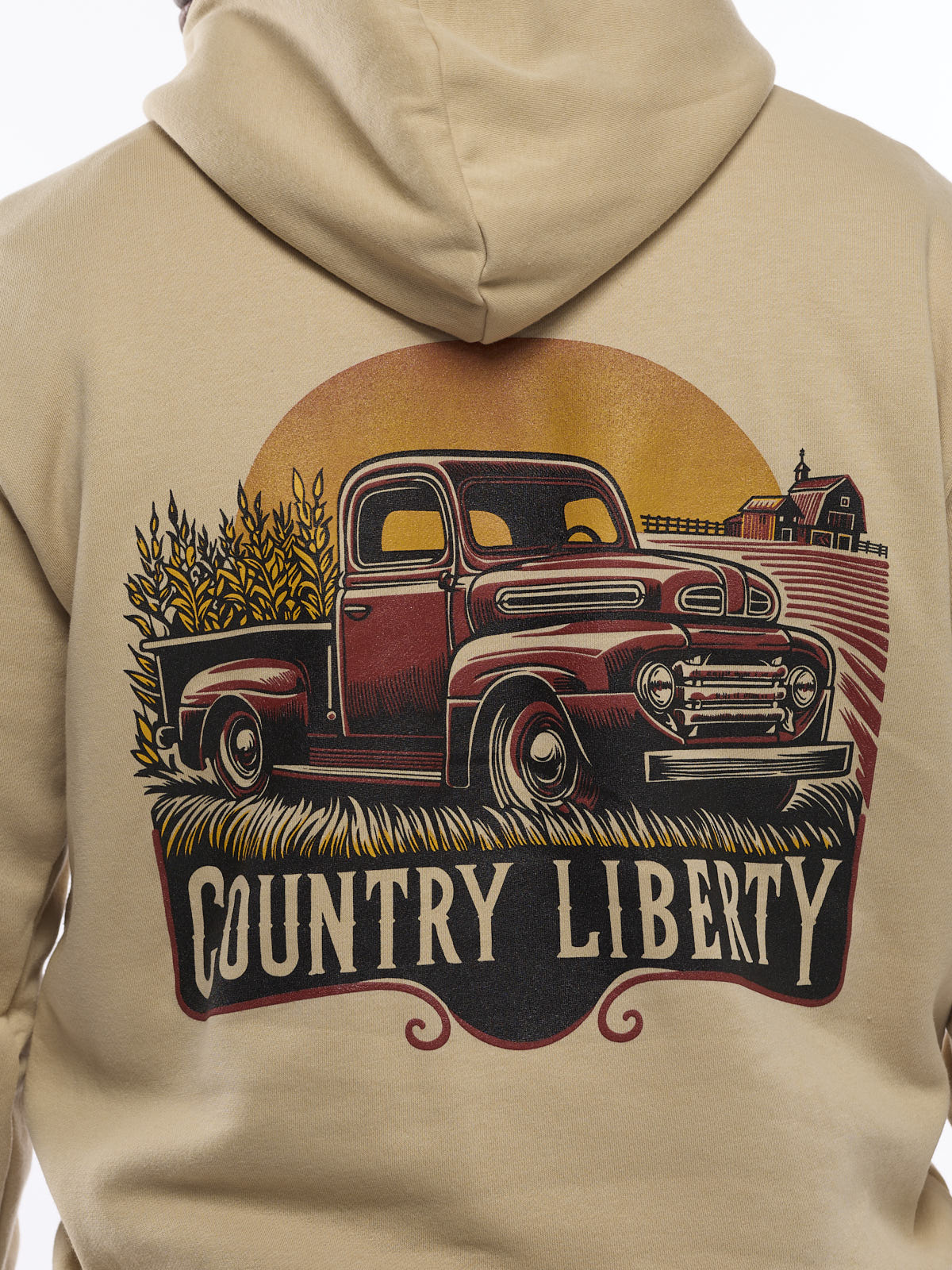Country Liberty Vintage Truck Hoodie