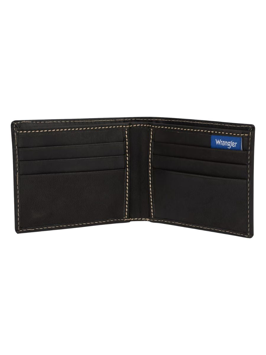Wrangler Leather Stitch Bifold Wallet
