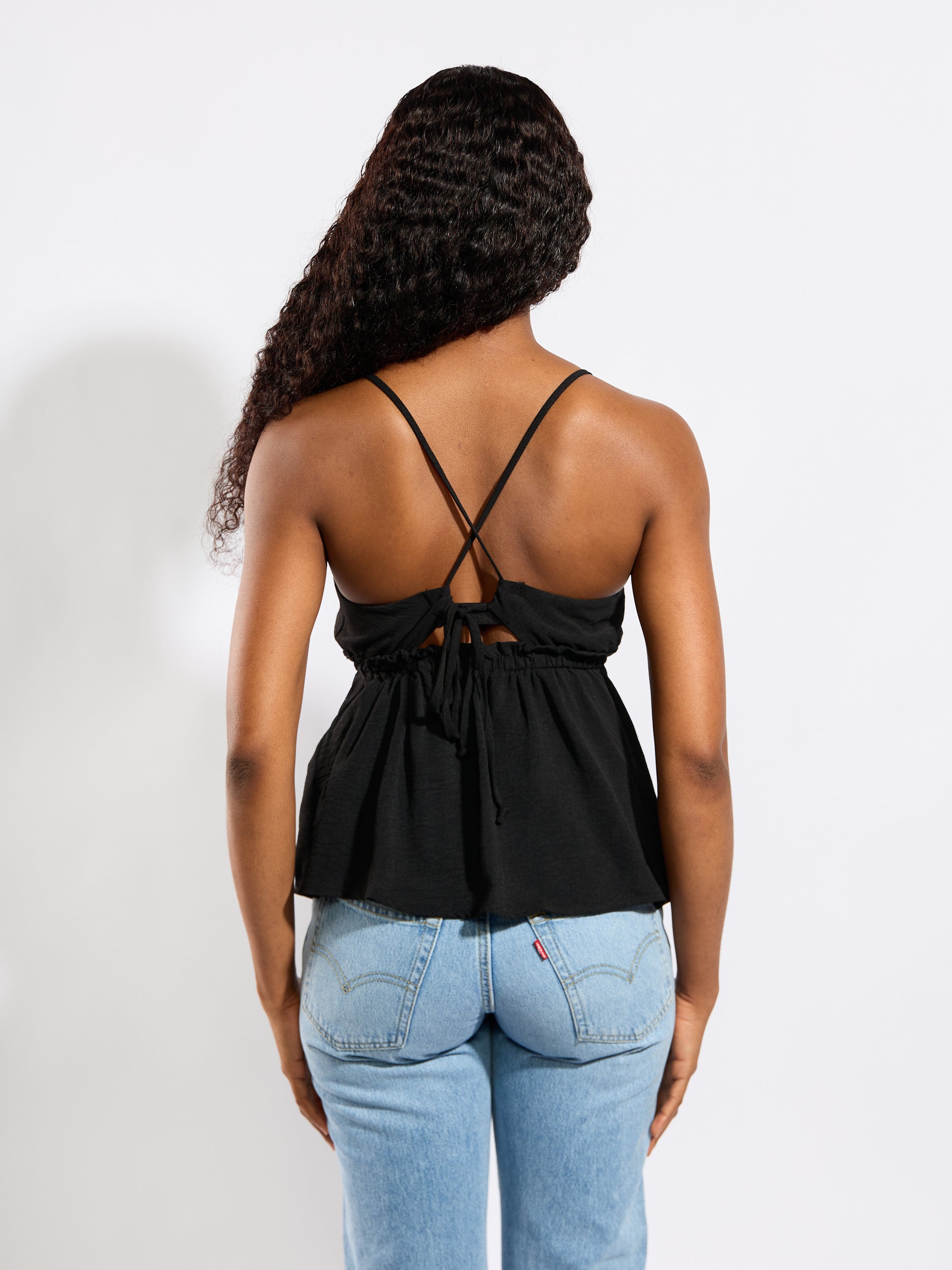 Peplum V-Neck Blouse
