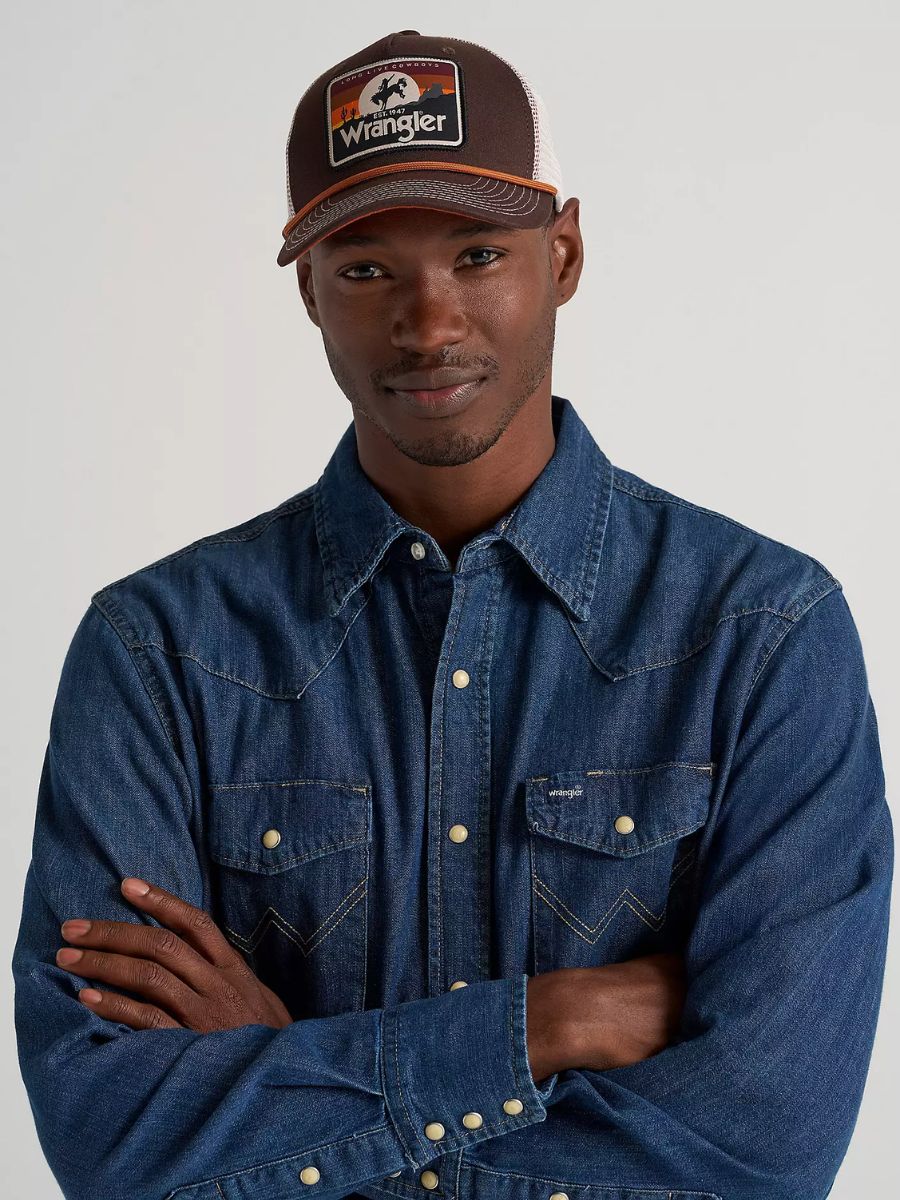 Wrangler Sunset Trucker Hat