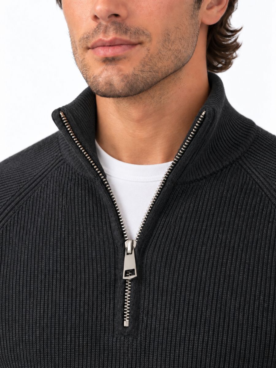 Men's Quarter Zip Sweater
