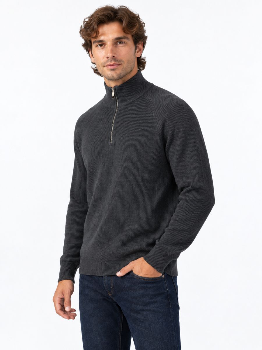 Men's Quarter Zip Sweater
