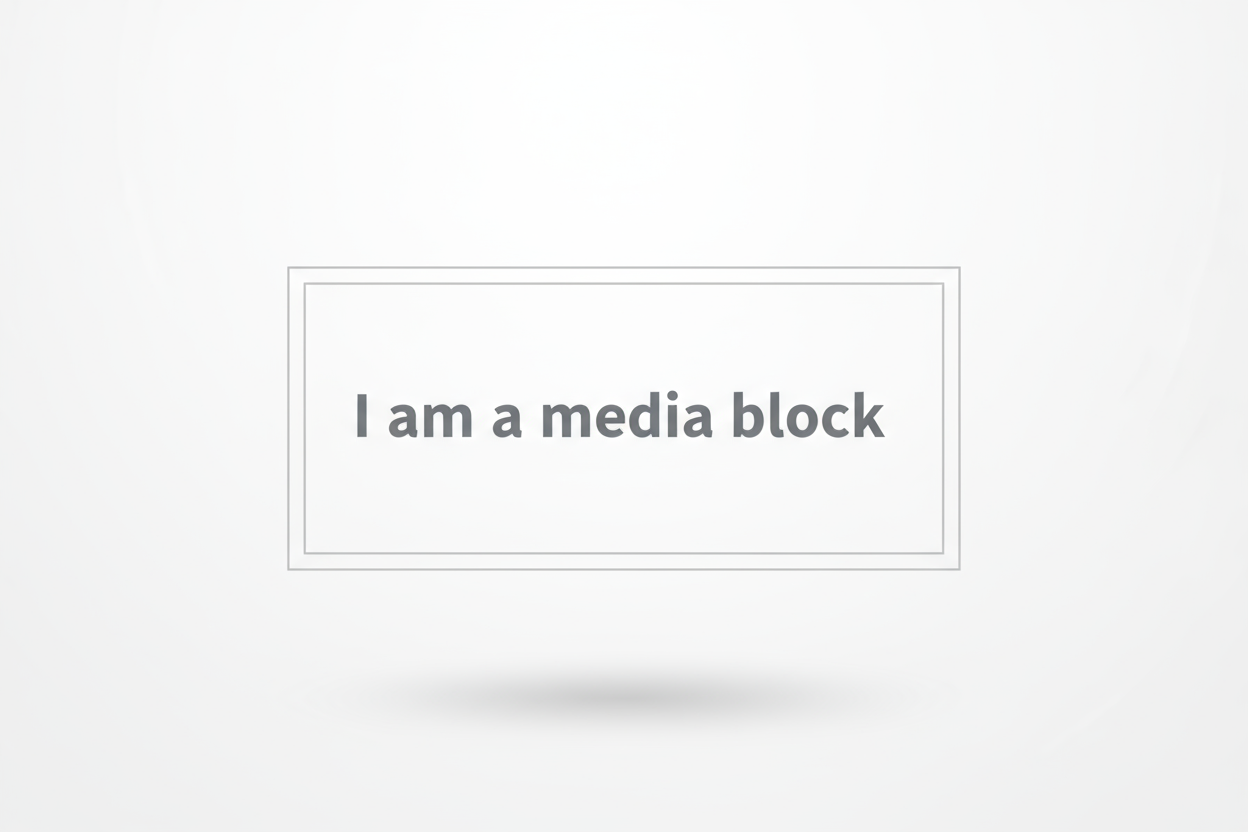 content should indicate I am a media block 