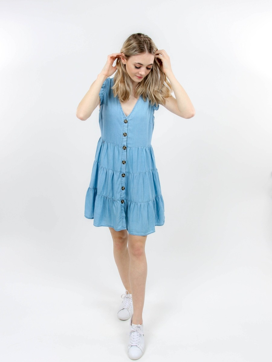 Freya Babydoll Dress, BLUE,  [category]