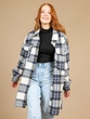 ONLY Rosa Long Plaid Shacket