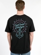 East Coast Lifestyle Neon Anchor Tee, BLACK,  [category]