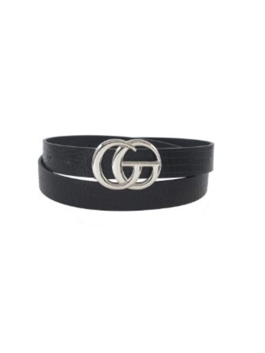 Solid Silver Double G Belt