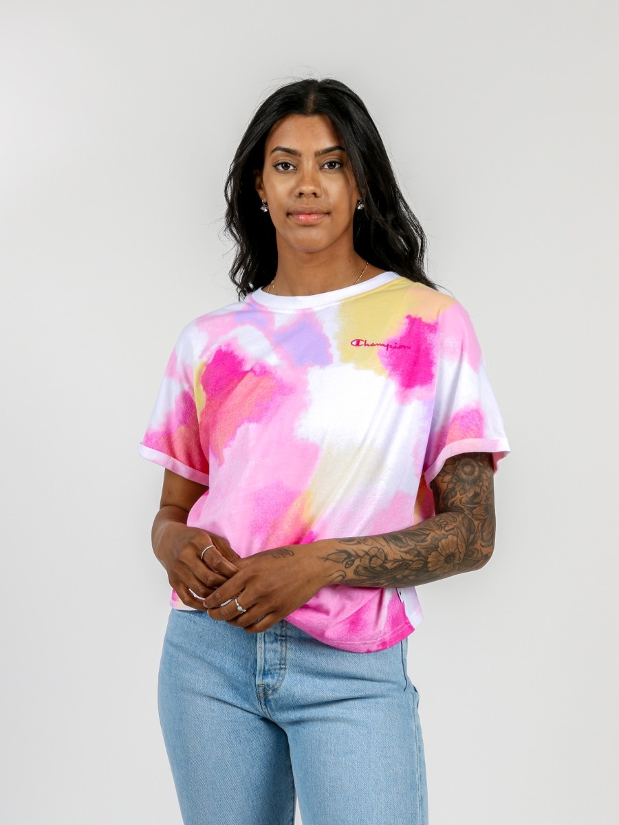 Champion Cropped Tie Dye Tee